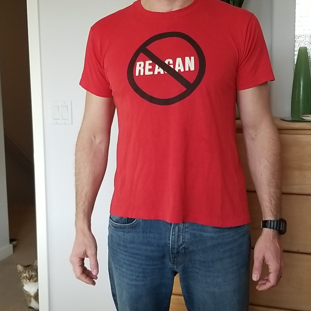 Vintage Anti Ronald Reagan T-shirt